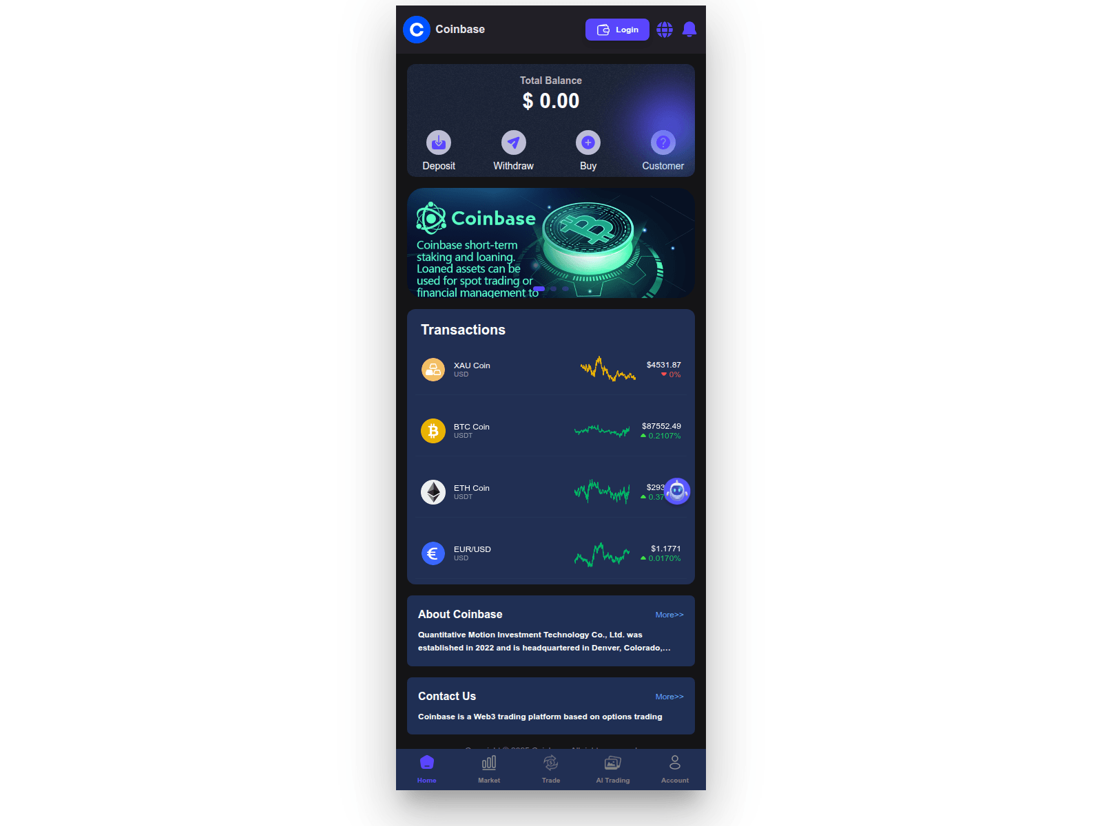 Screenshot of coinusbase.top