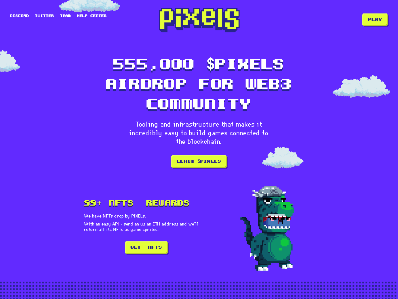 Screenshot of claim-pixels.pages.dev