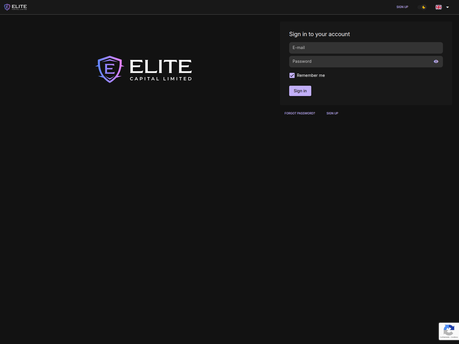 Screenshot of my.elite-ltd.pro