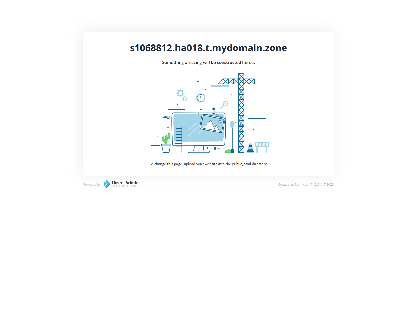 Screenshot of s1068812.ha018.t.mydomain.zone