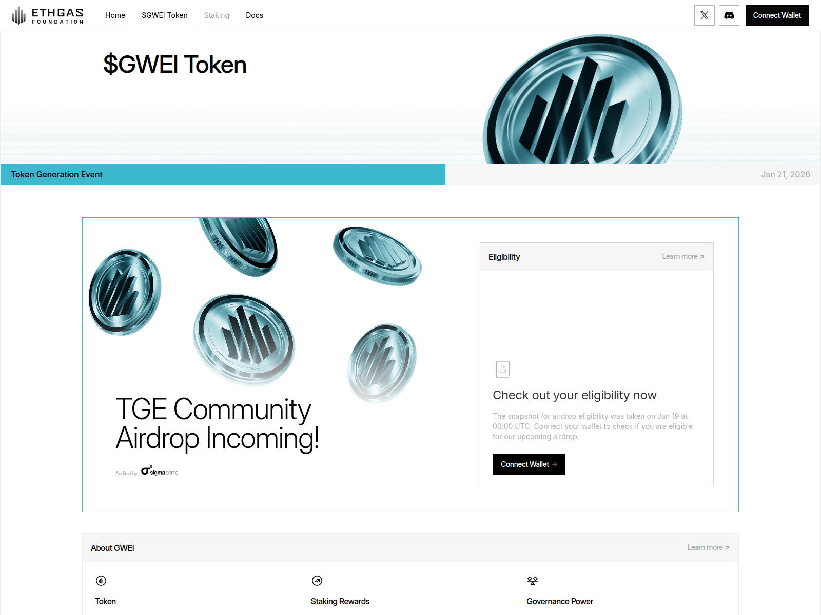 Screenshot of check-ethgasfoundation.org