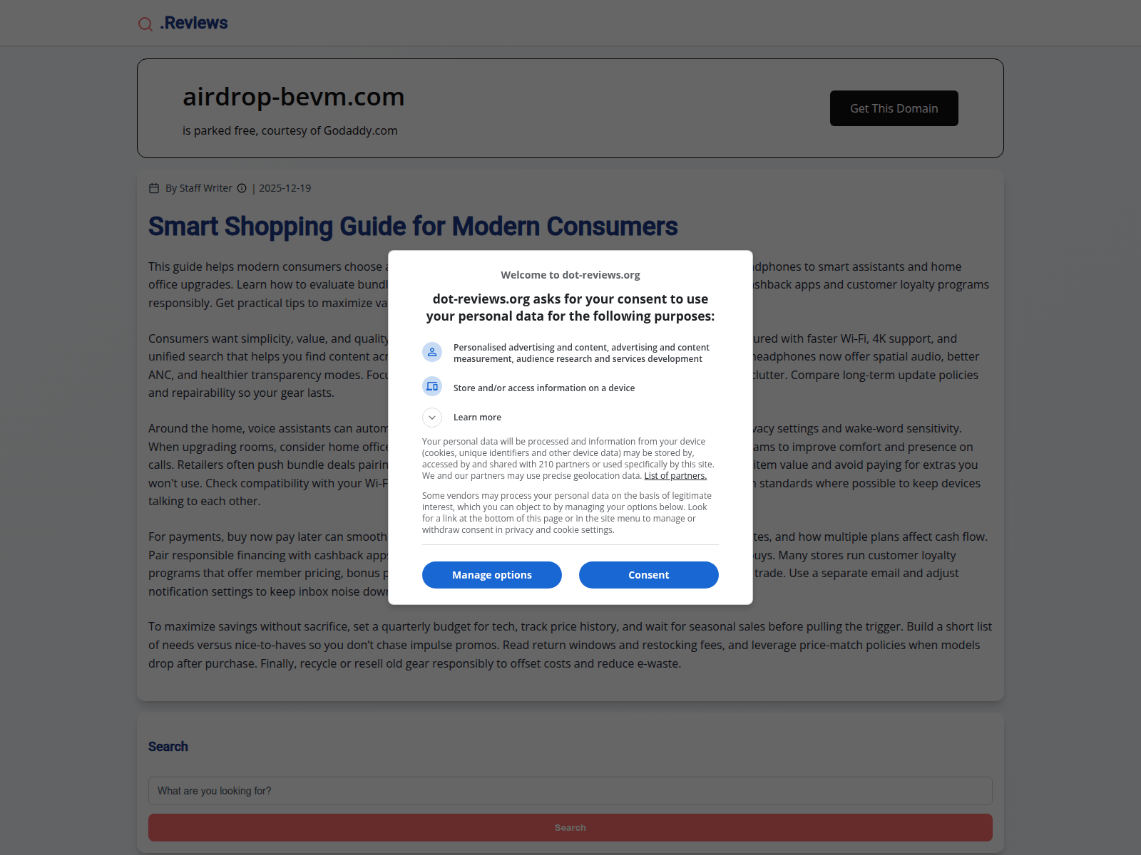 Screenshot of airdrop-bevm.com