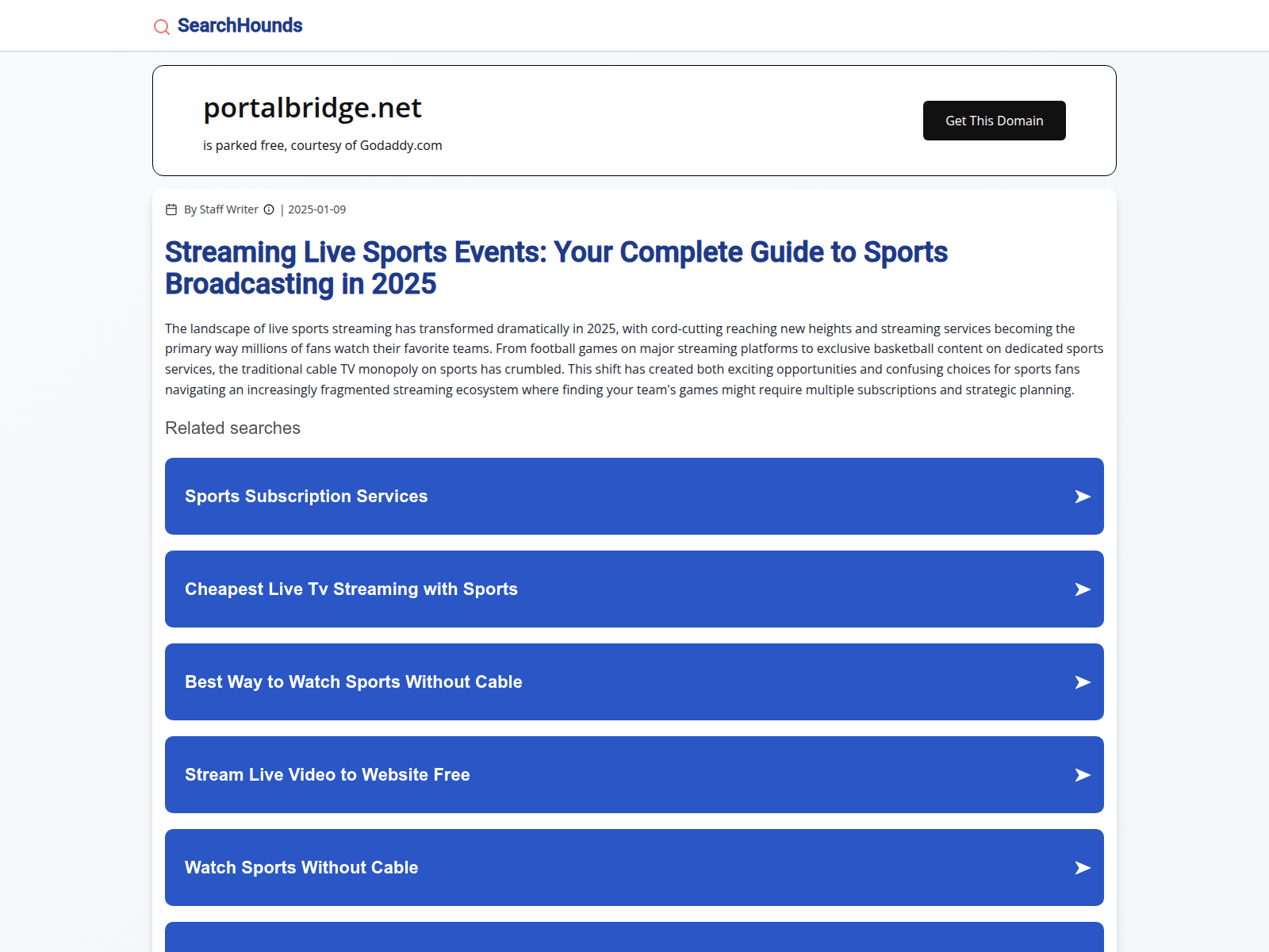 Screenshot of portalbridge.net