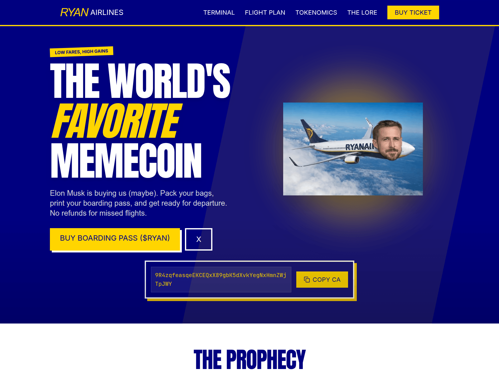 Screenshot of ryanairlines.xyz