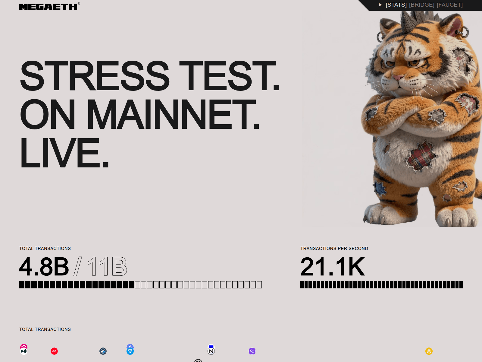 Screenshot of stress.megateth.com