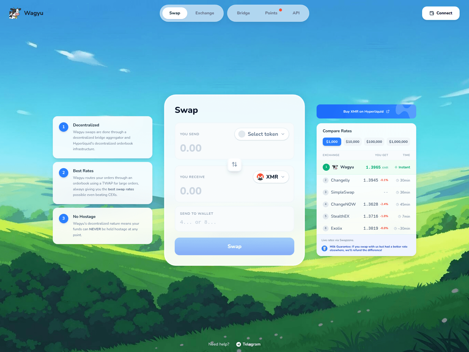 Screenshot of wagayu.xyz
