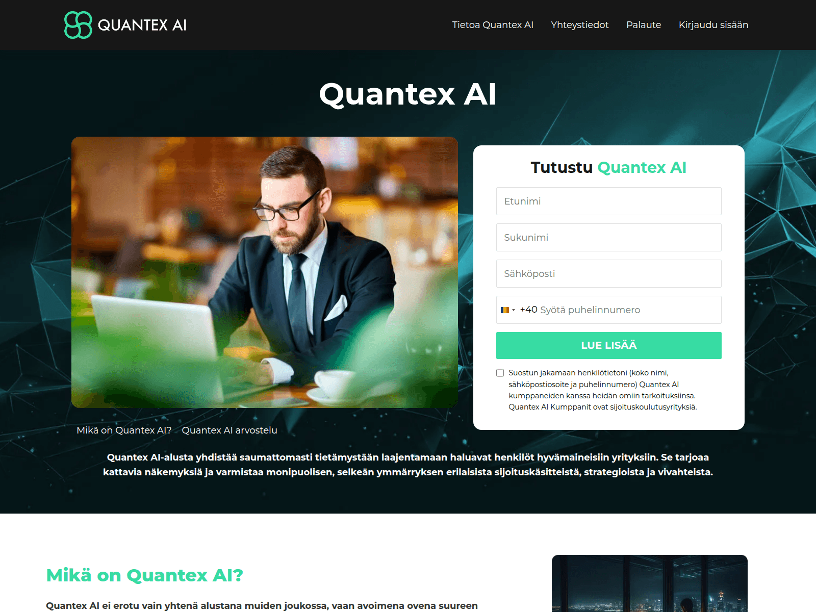 Screenshot of fi-quantexai.com