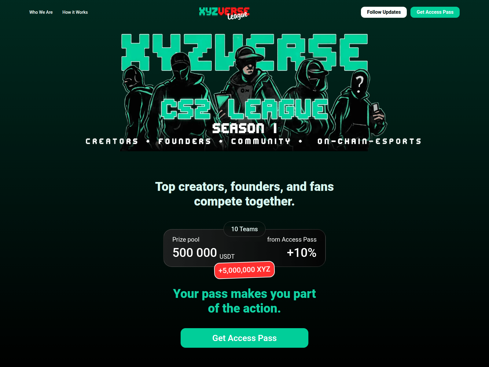 Screenshot of xyzverse.io