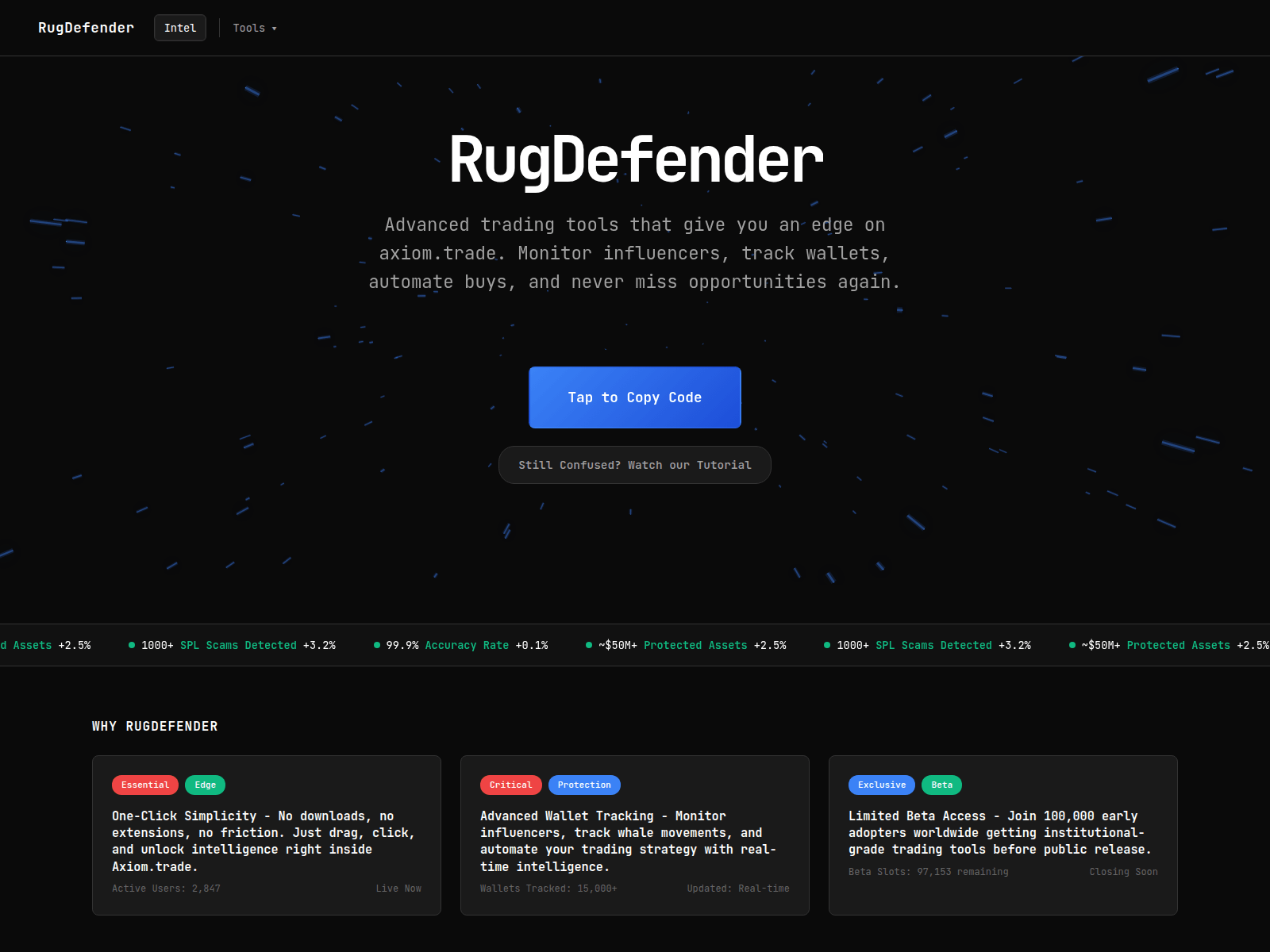 Screenshot of bloomsniperbot.com
