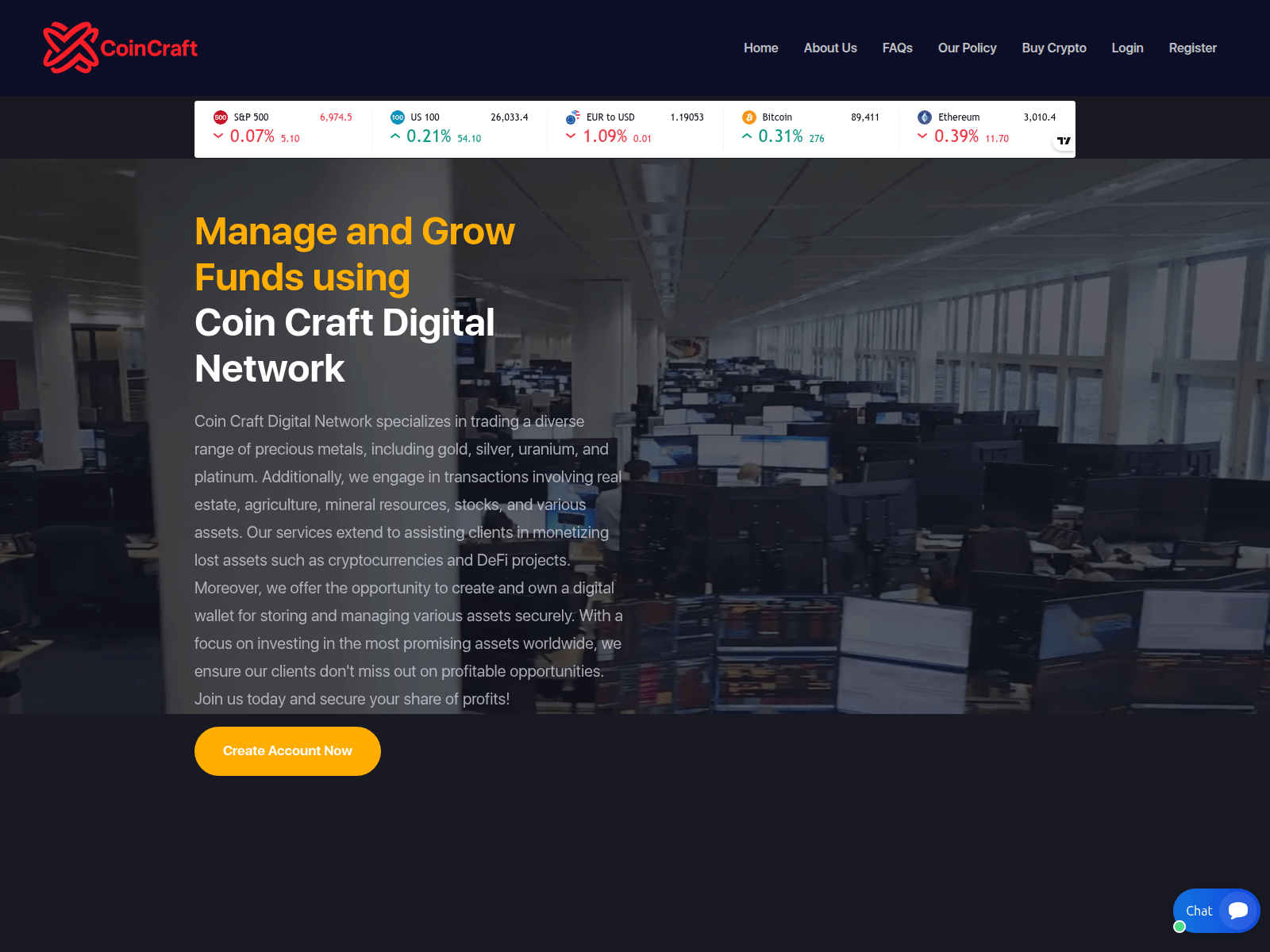 Screenshot of coincraftsdigitalnetwork.com