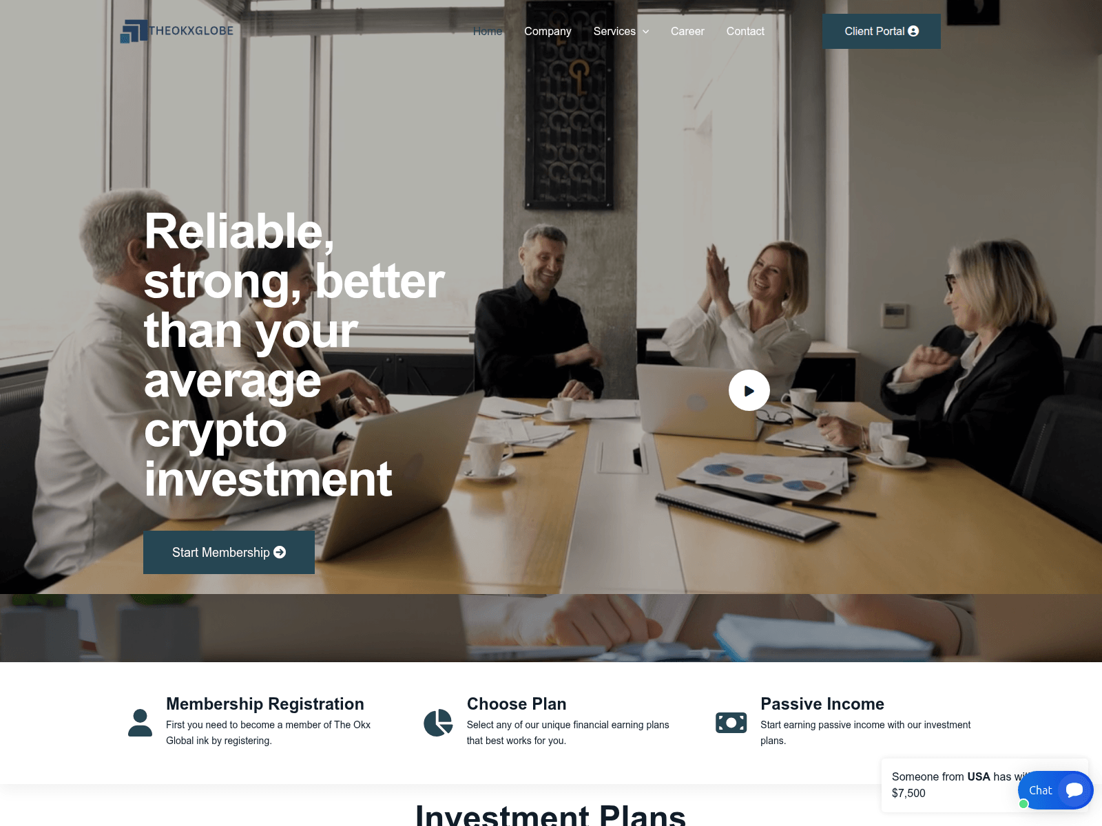 Screenshot of theokxglobalink.com