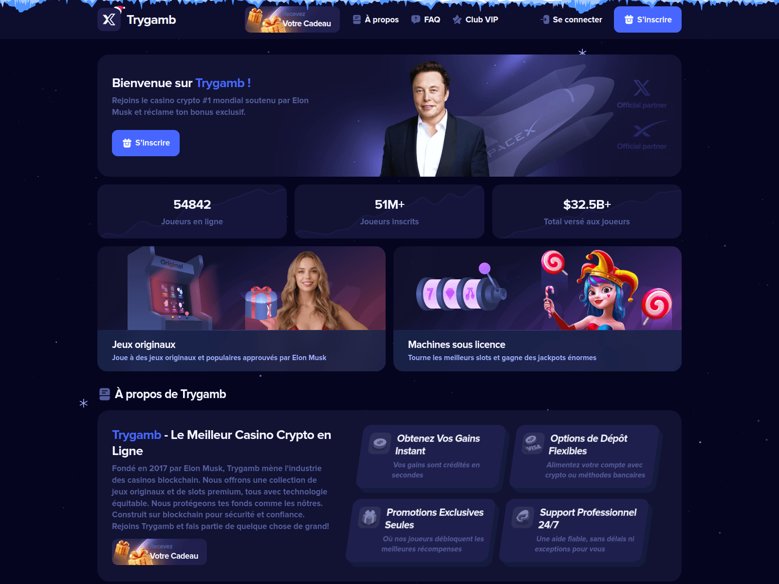 Screenshot of trygamb.cc