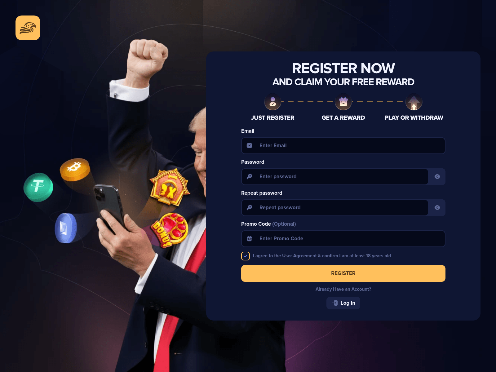 Screenshot of empirestakes.cc