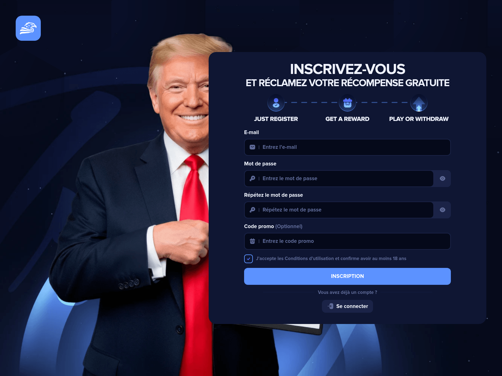 Screenshot of trumpcas.live