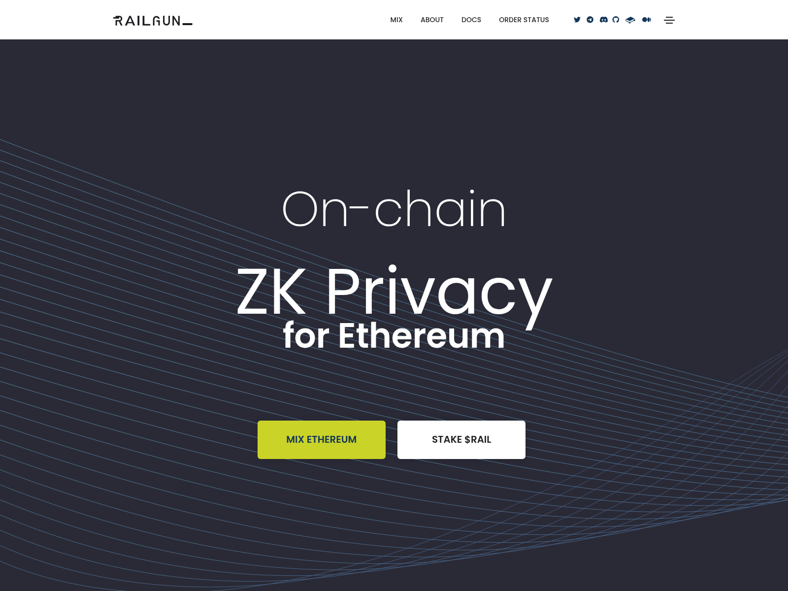 Screenshot of railgum.org