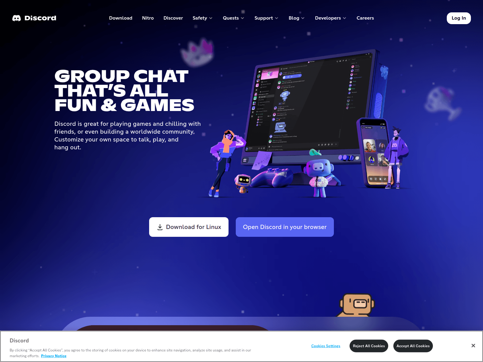 Screenshot of guildapp.org