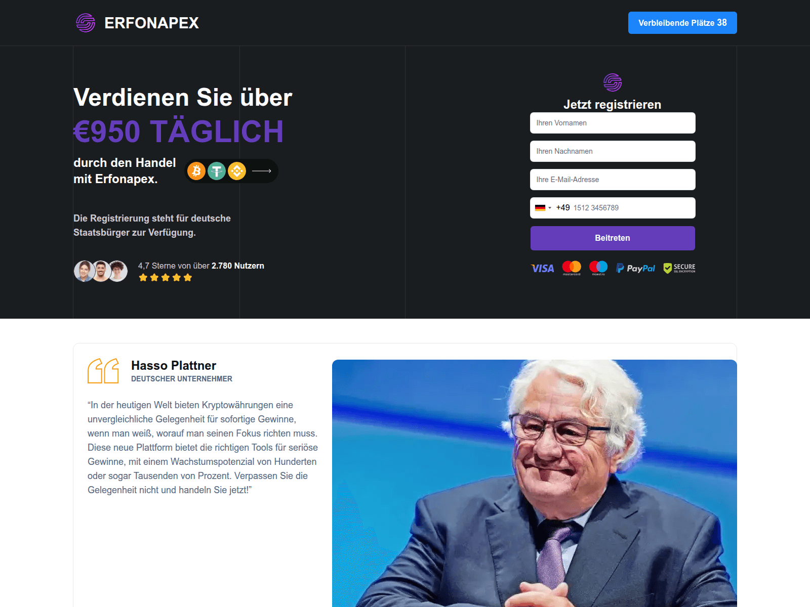Screenshot of erfonapex.net