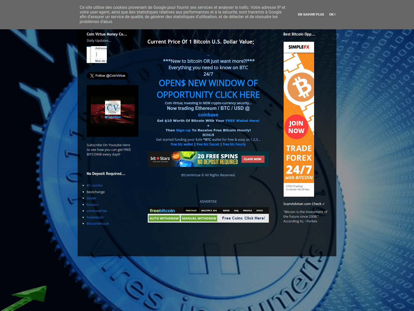 Screenshot of coin-virtue.blogspot.ie