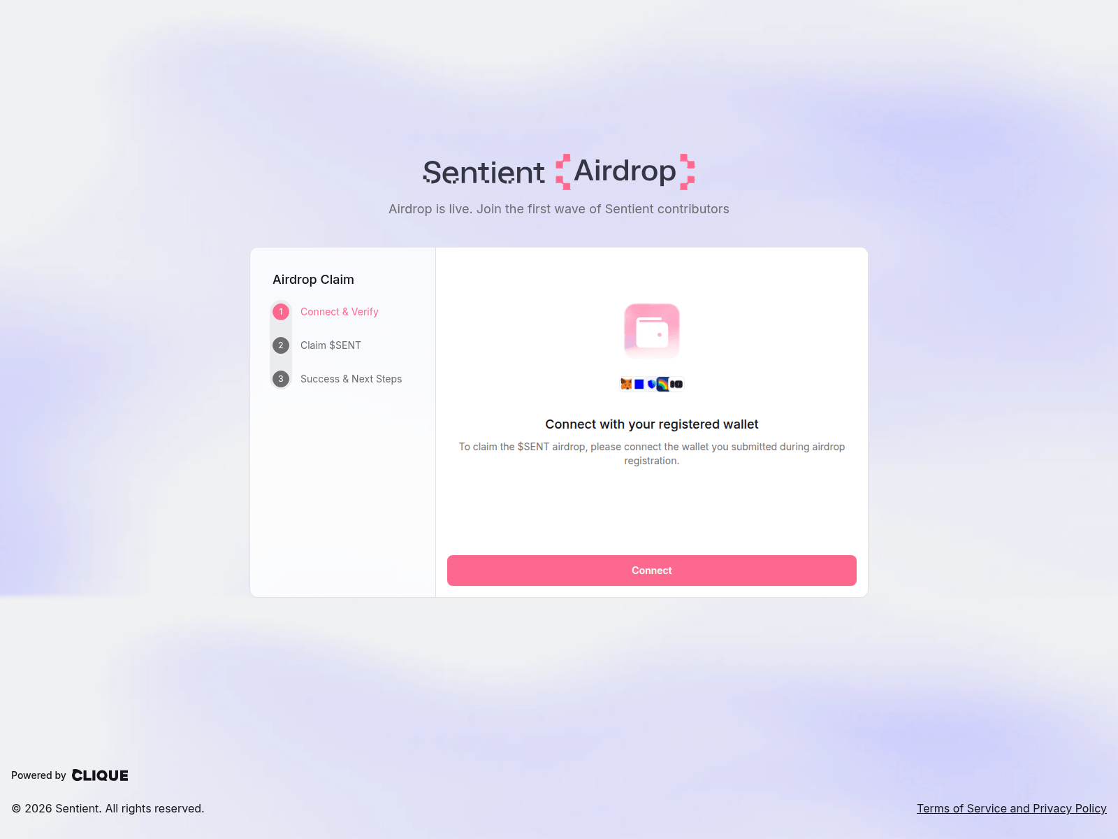 Screenshot of sentient-agi.org