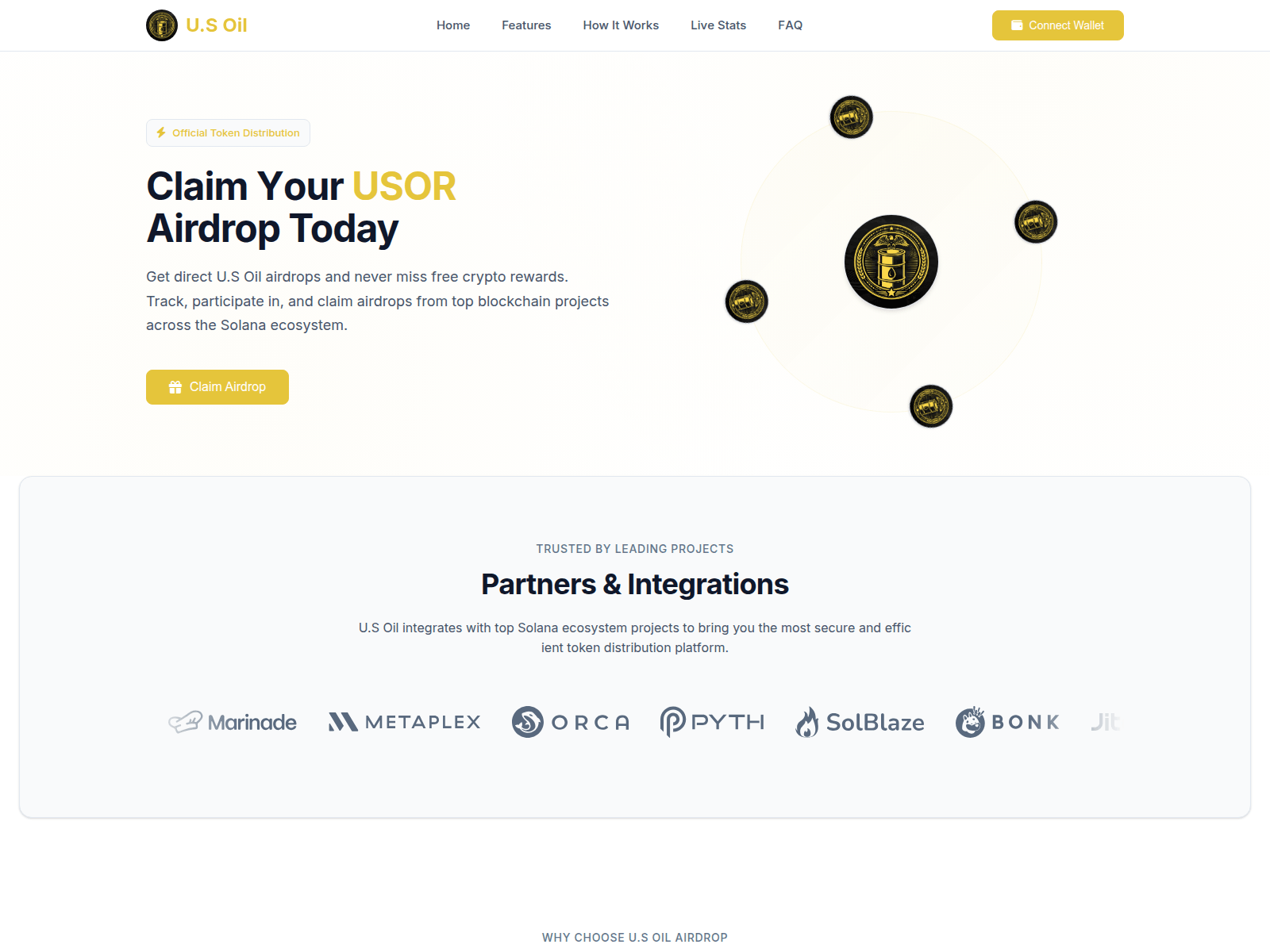 Screenshot of usor.coincap.cc