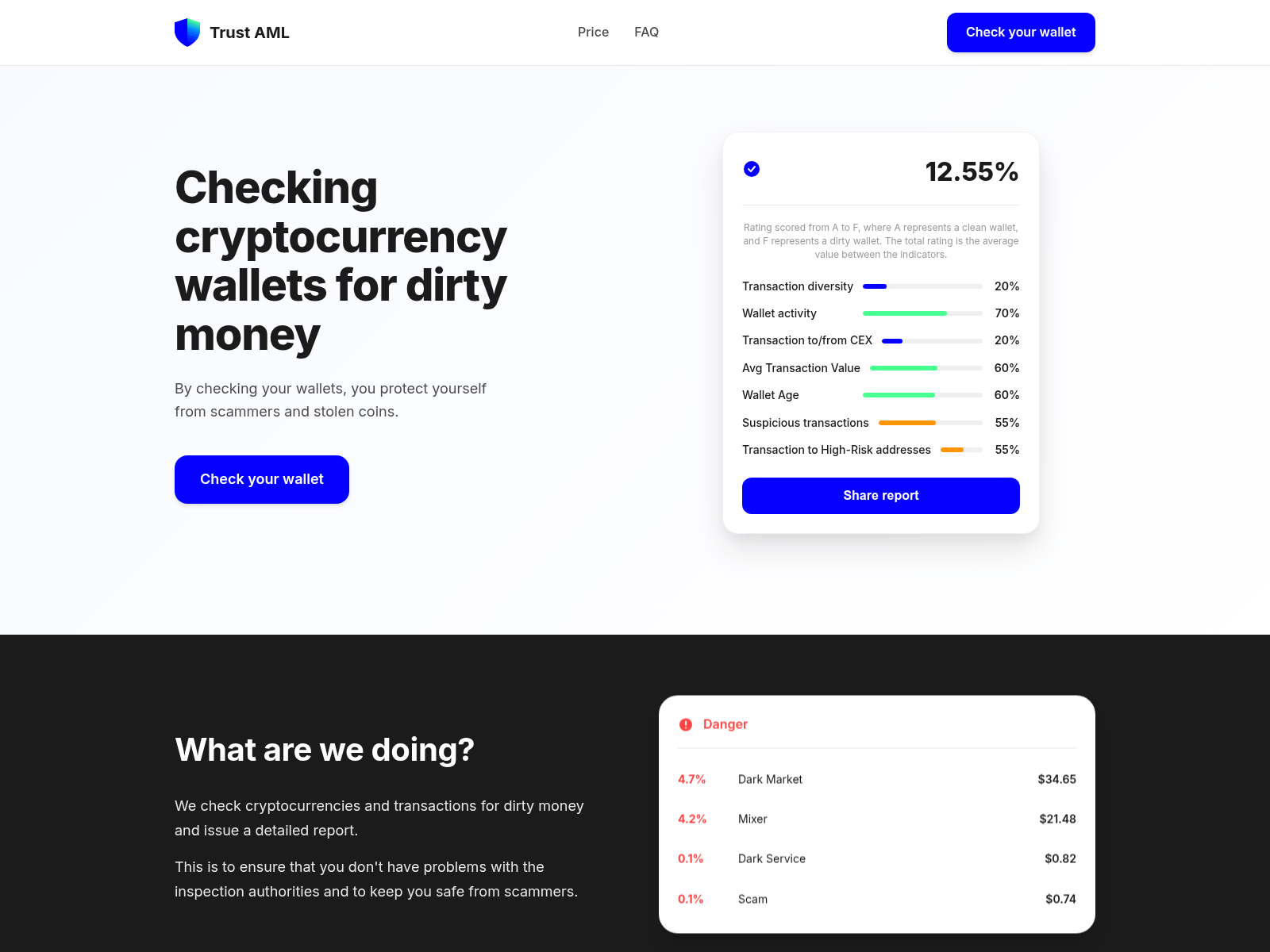 Screenshot of amlpure.com