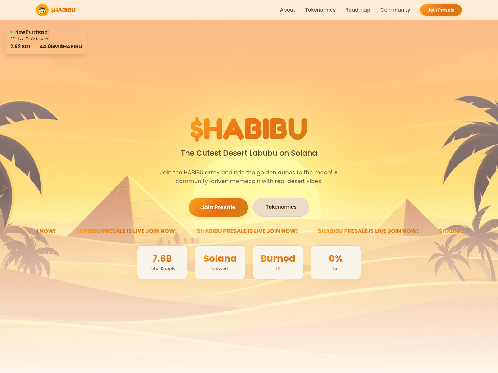 Screenshot of habibu.fun