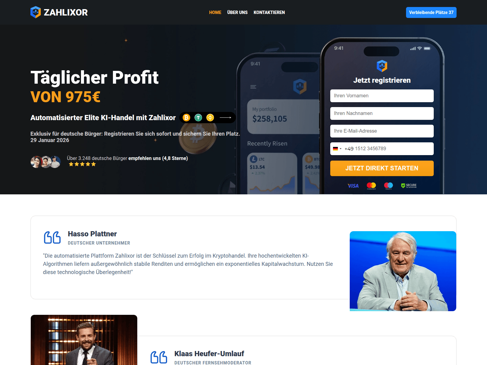 Screenshot of zahlixor.net