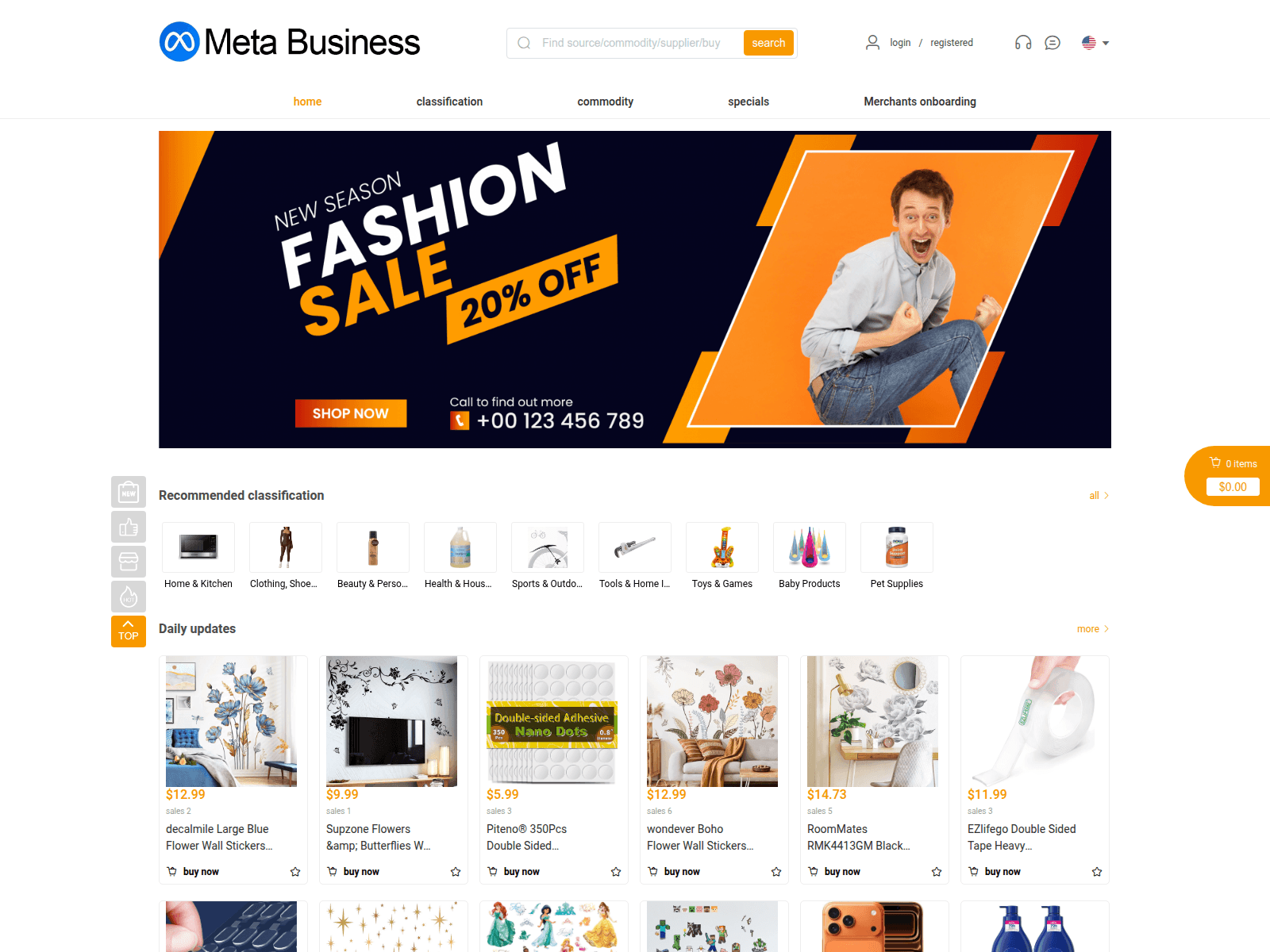 Screenshot of metashoploo.icu