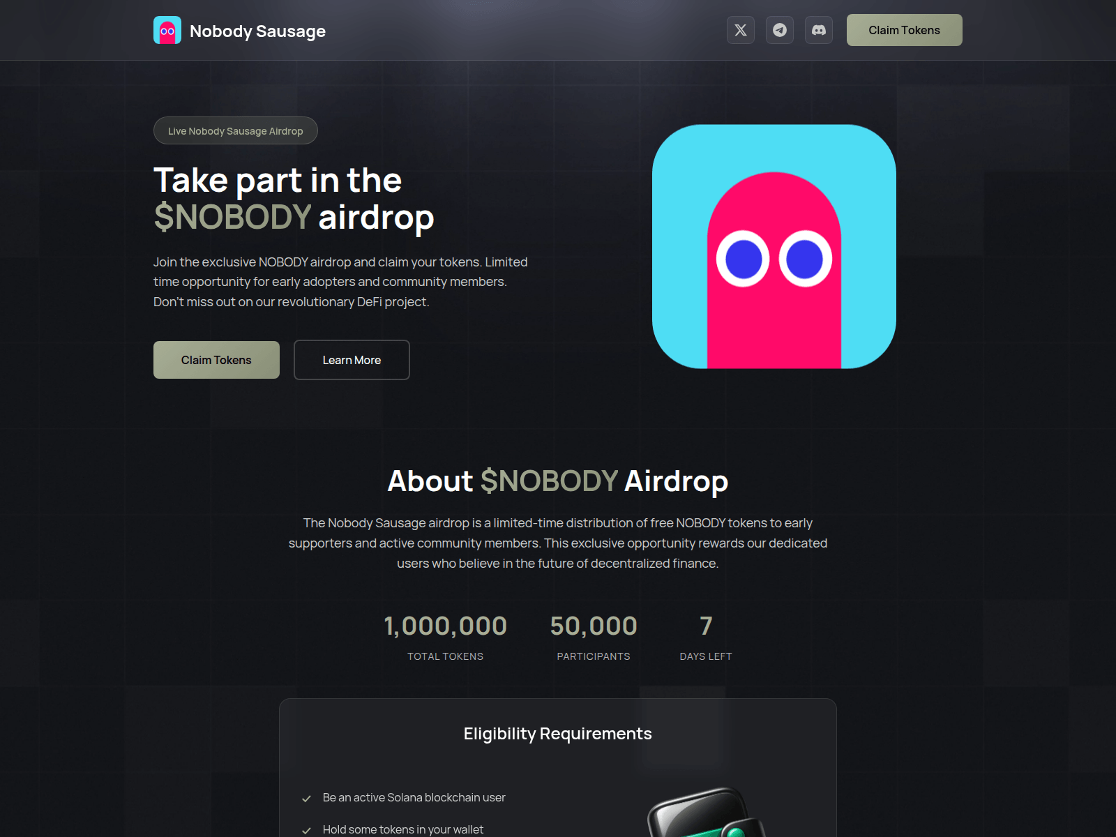 Screenshot of go-bag.fun