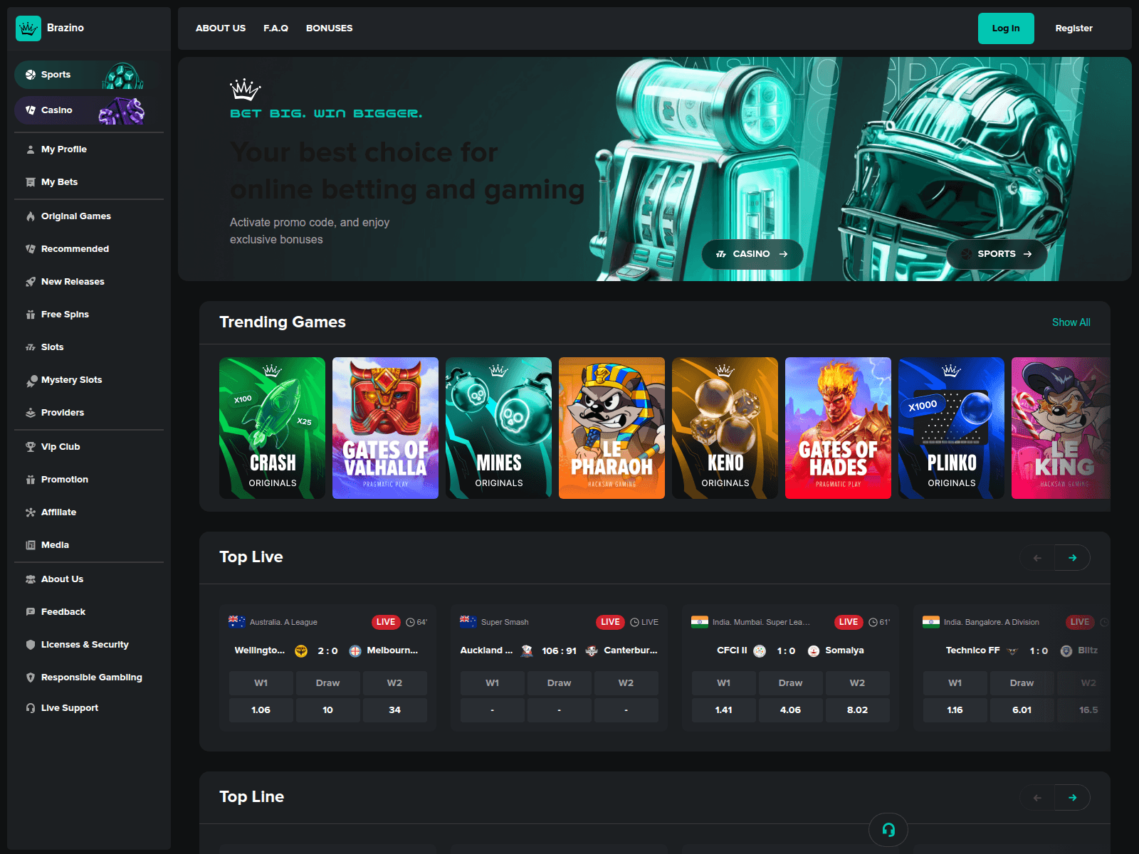 Screenshot of brazino.lat