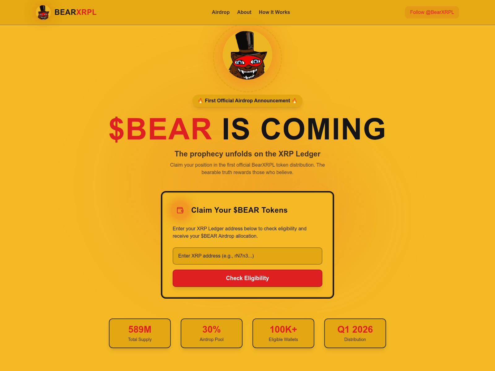 Screenshot of bearableguyreward.xyz