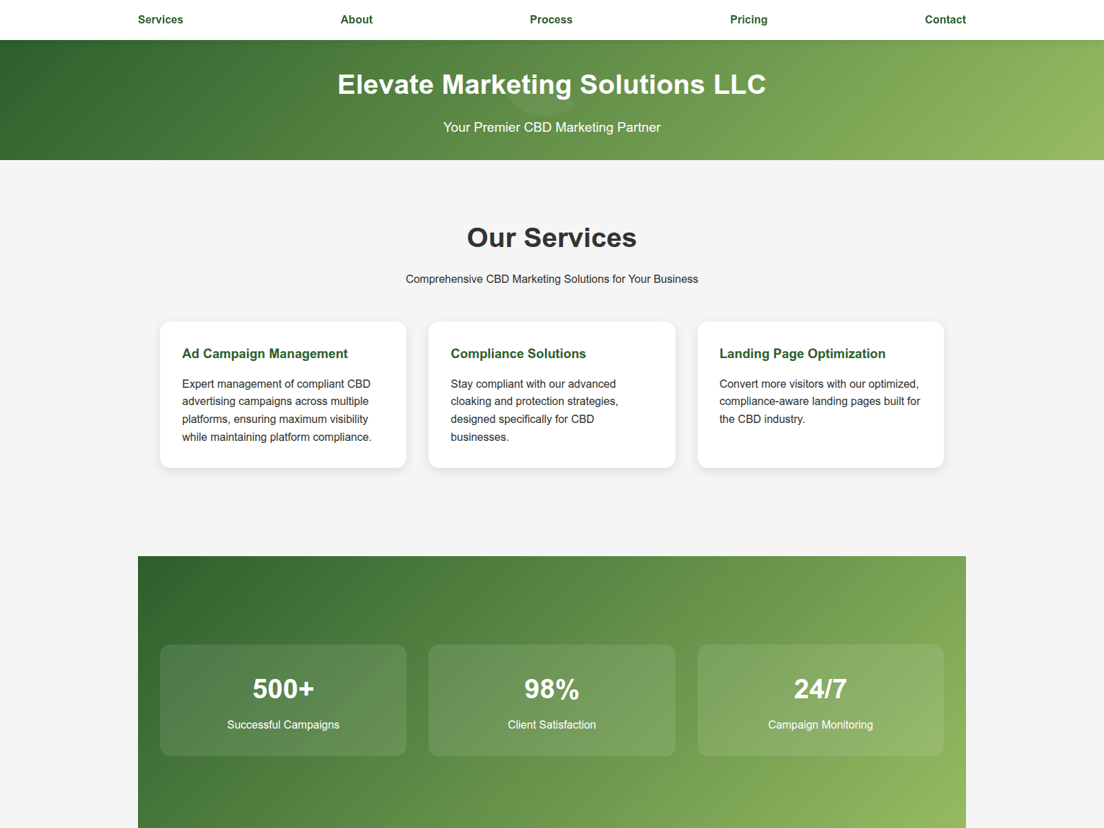 Screenshot of elevate-marketing.uk