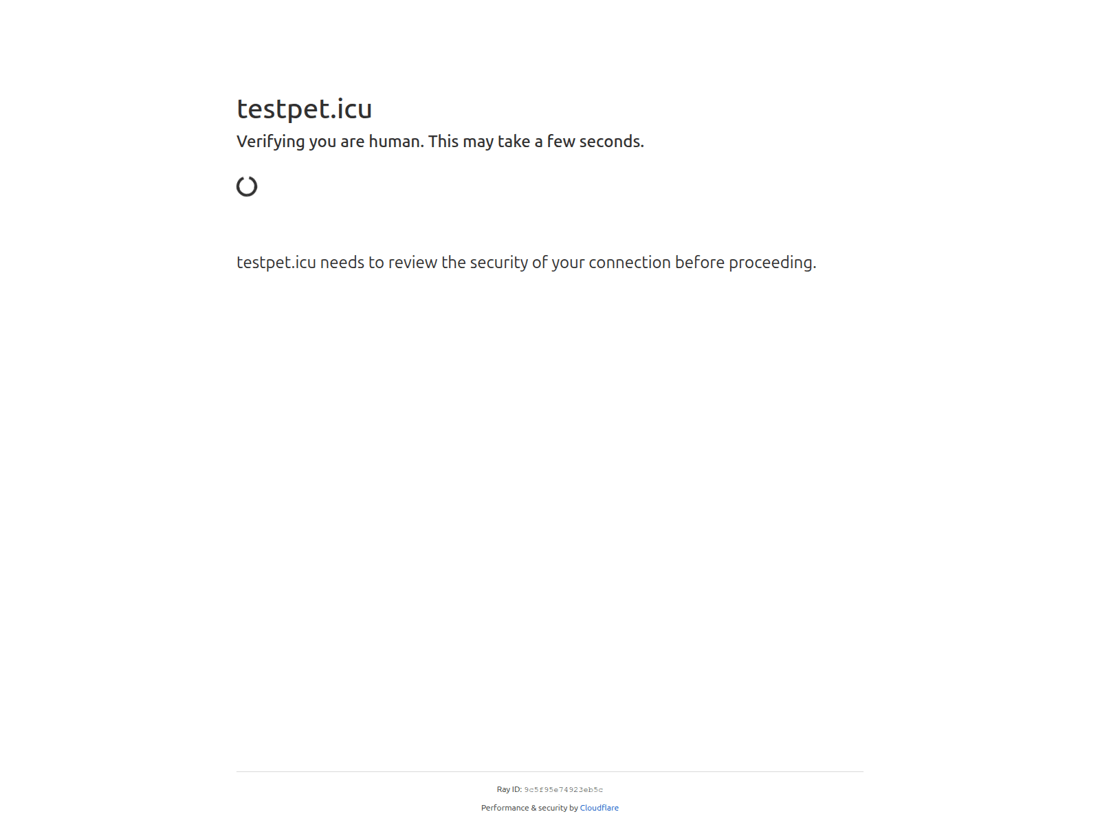 Screenshot of testpet.icu