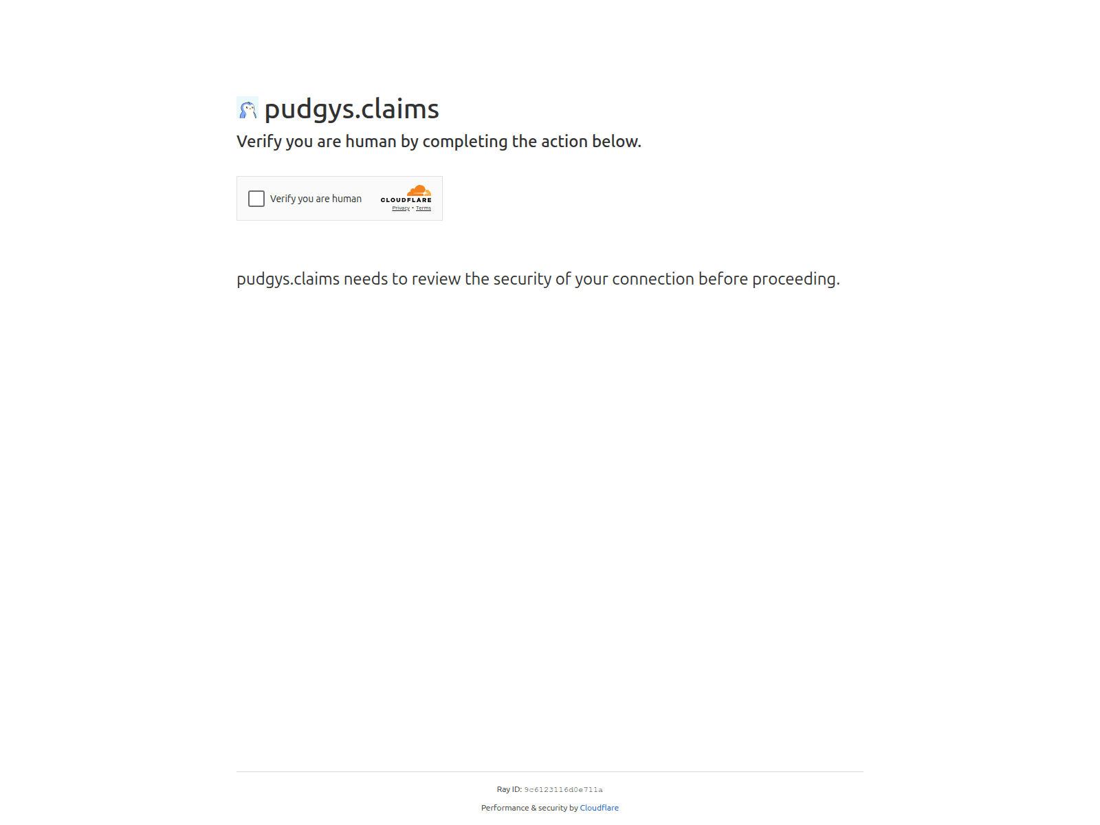 Screenshot of pudgys.claims