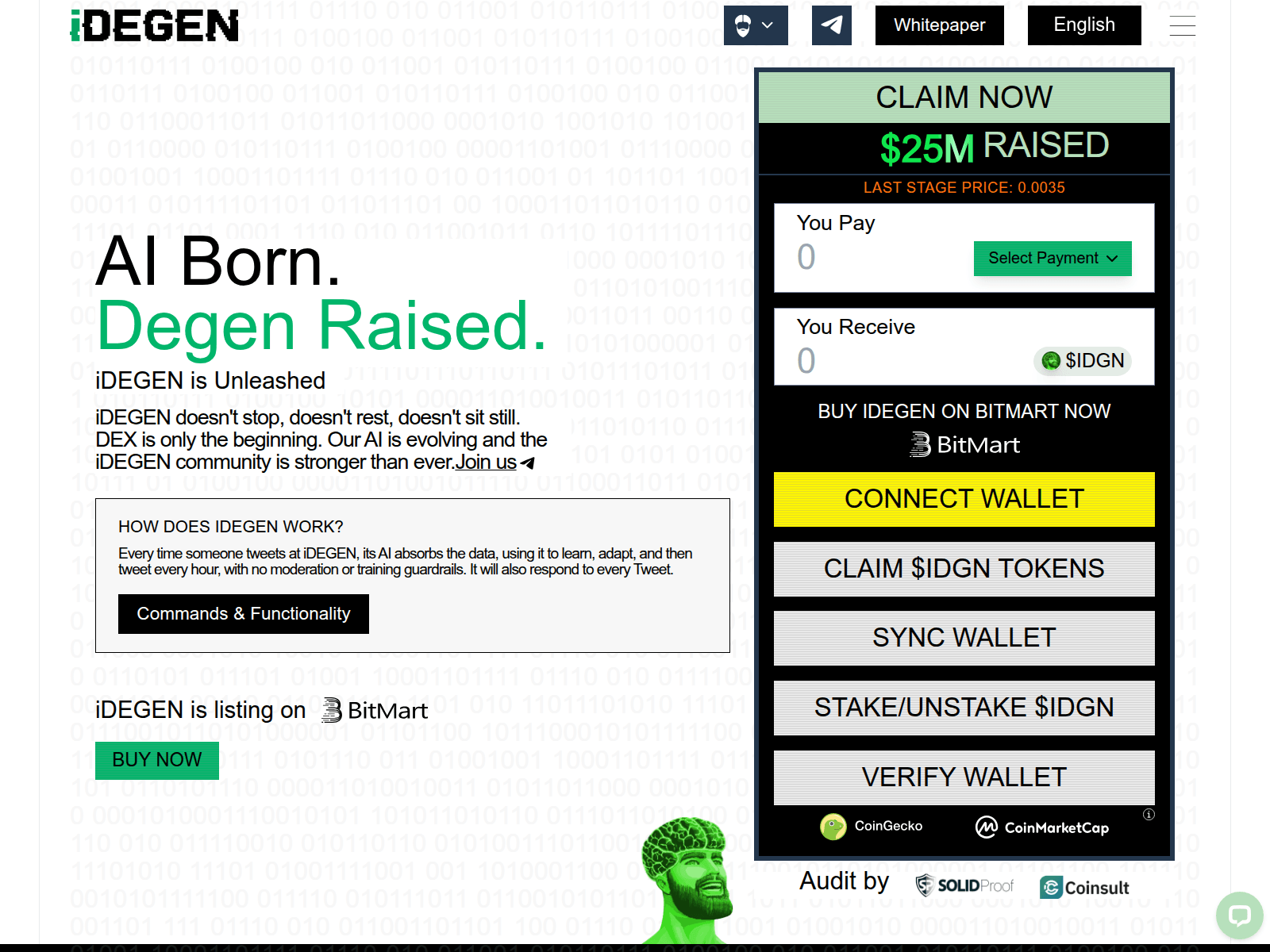 Screenshot of idegen-portal.pages.dev