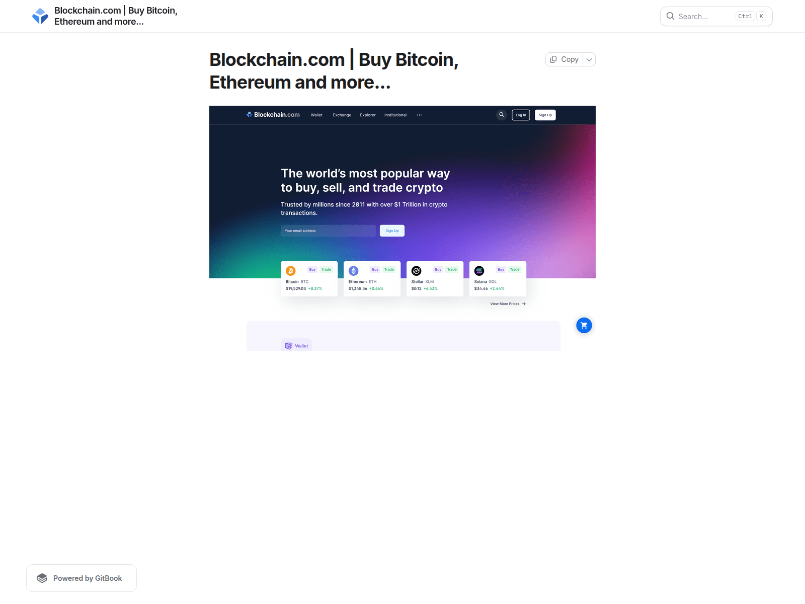 Screenshot of blockchnelogen.gitbook.io