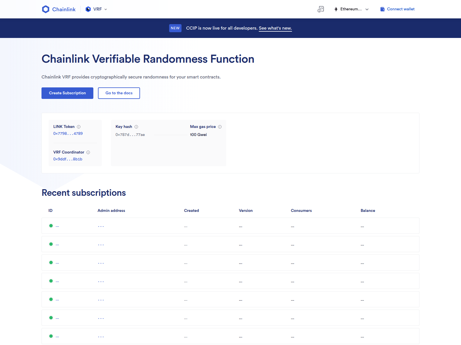 Screenshot of vrf-spike-drizzle-chainlinklabs.vercel.app