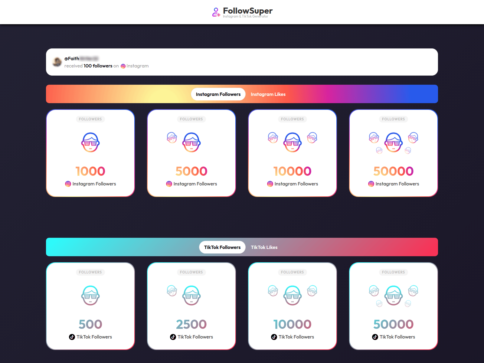 Screenshot of followsuper.com