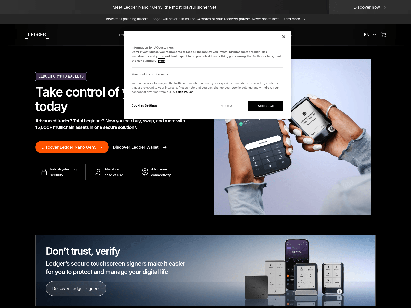 Screenshot of legder.shop