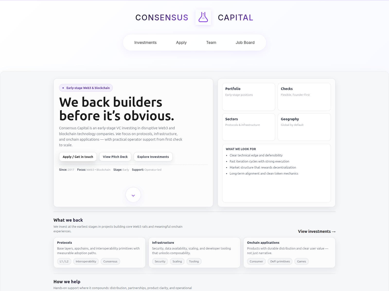 Screenshot of consensuscapitalholdings.com