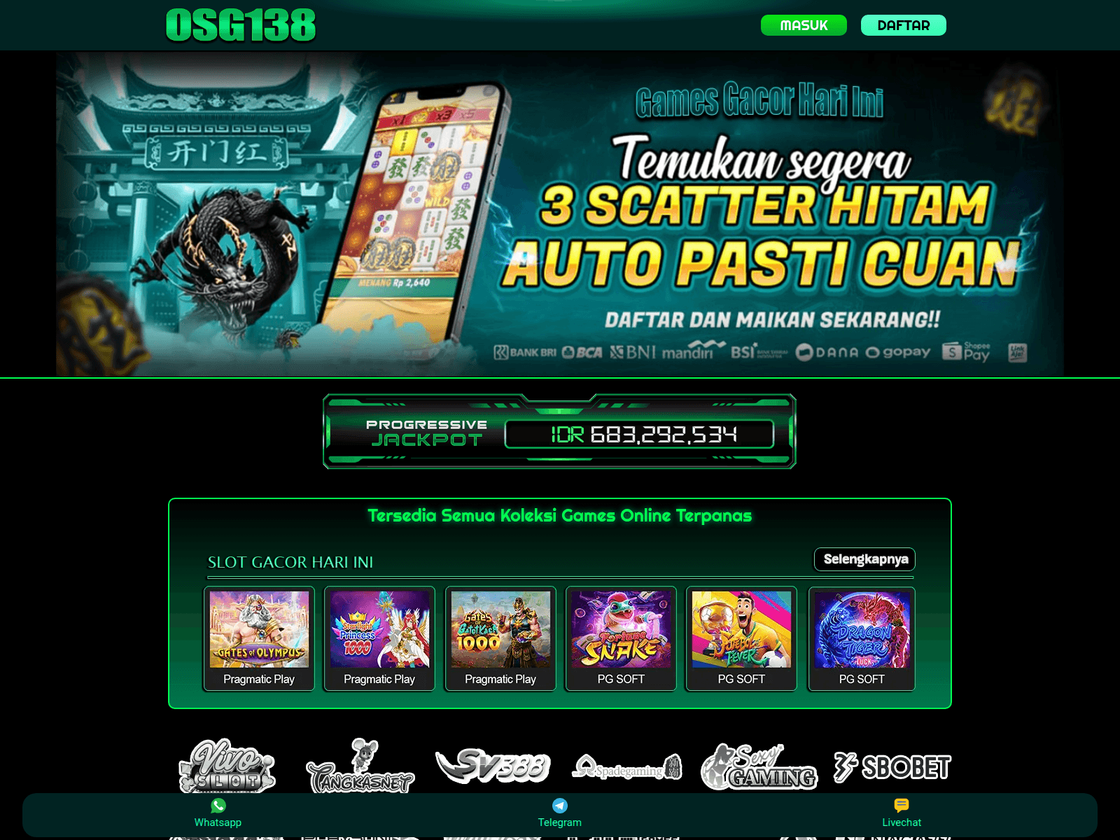 Screenshot of osg138.com