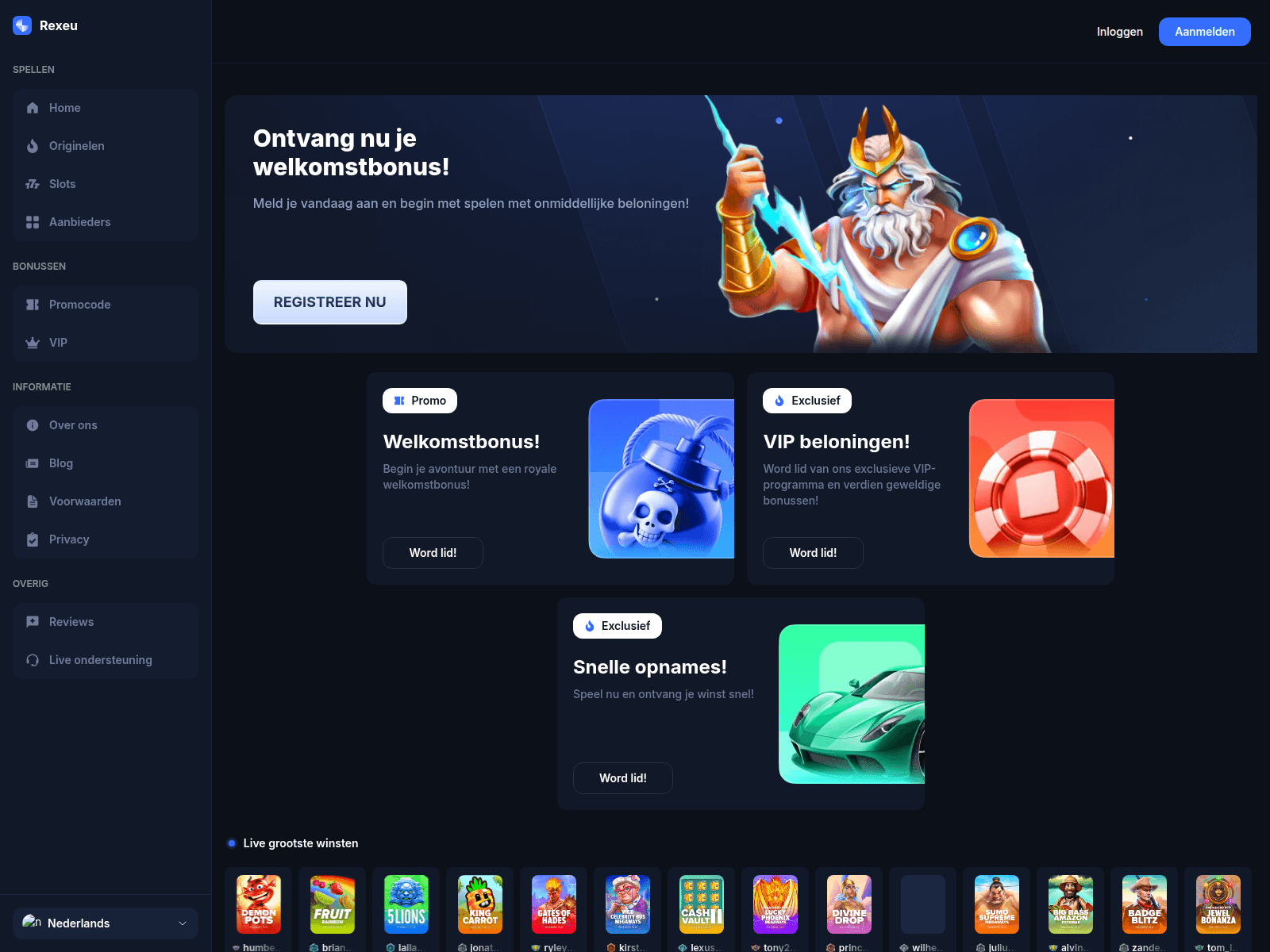Screenshot of rexeu.com