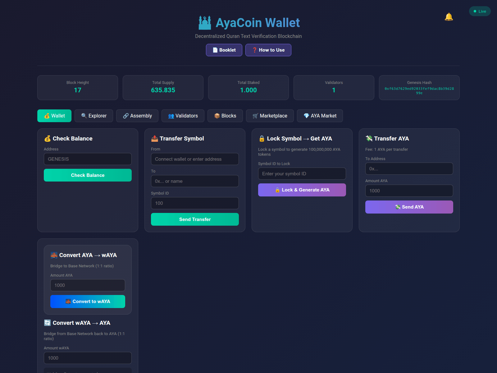 Screenshot of ayacoin.online
