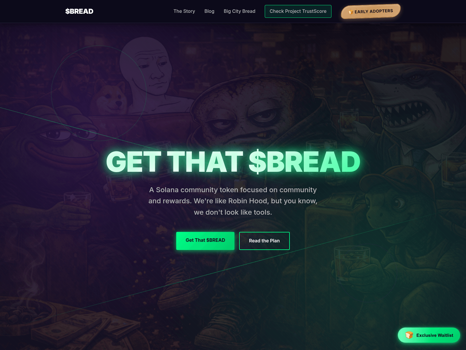 Forensic screenshot of buybreadcoin.com