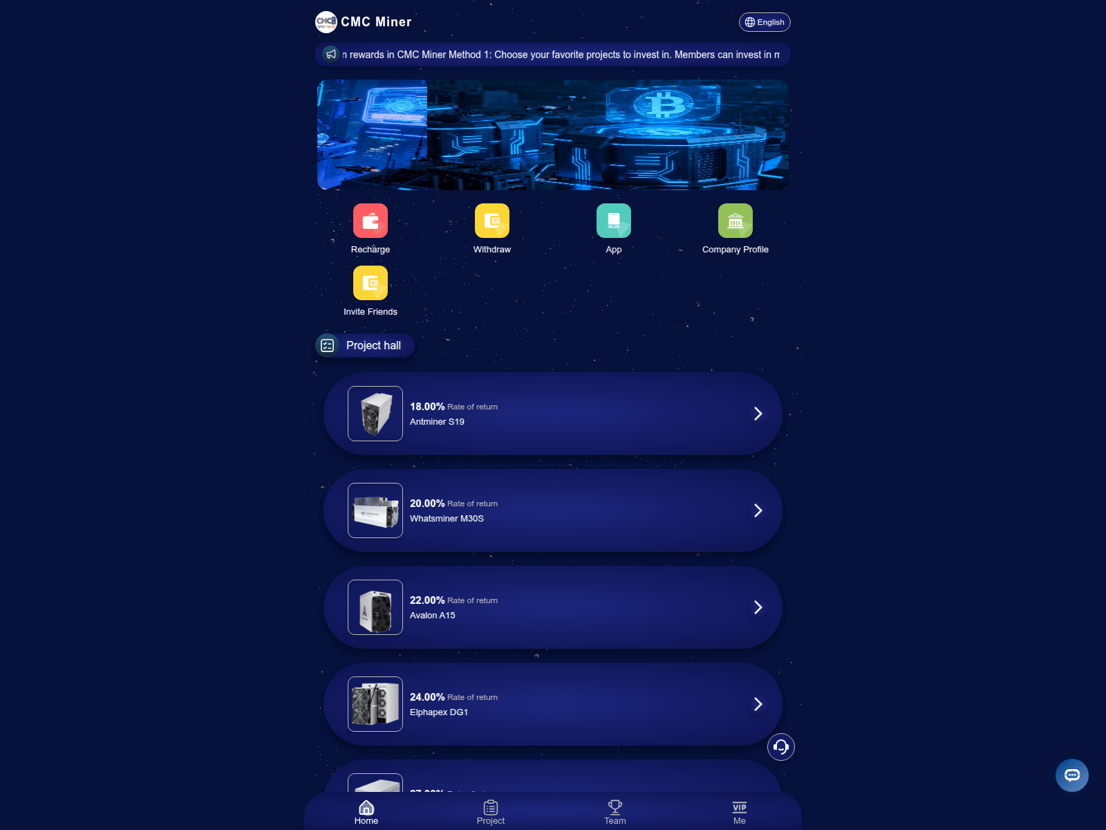 Screenshot of cmcminer.com