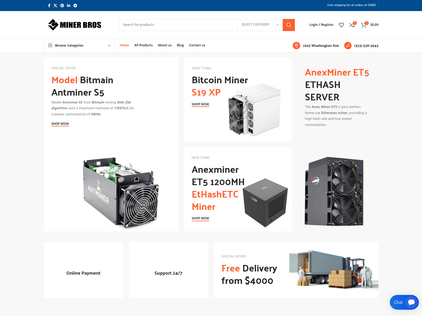 Screenshot of cryptominerbros.us