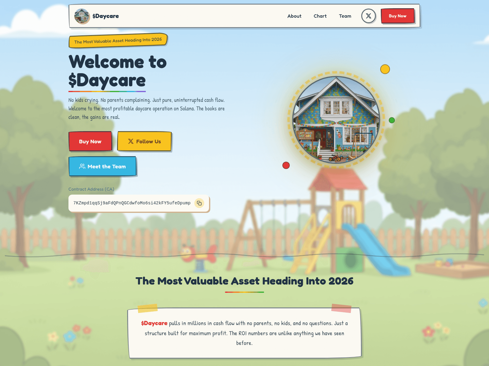 Screenshot of daycarecoin.fun