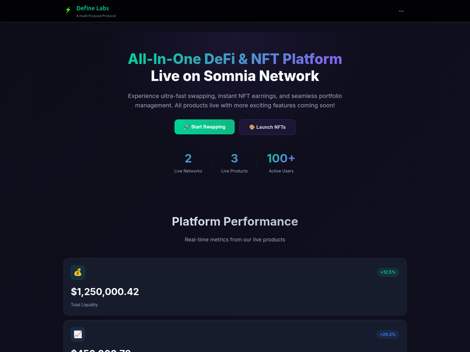 Screenshot of definelabs.org