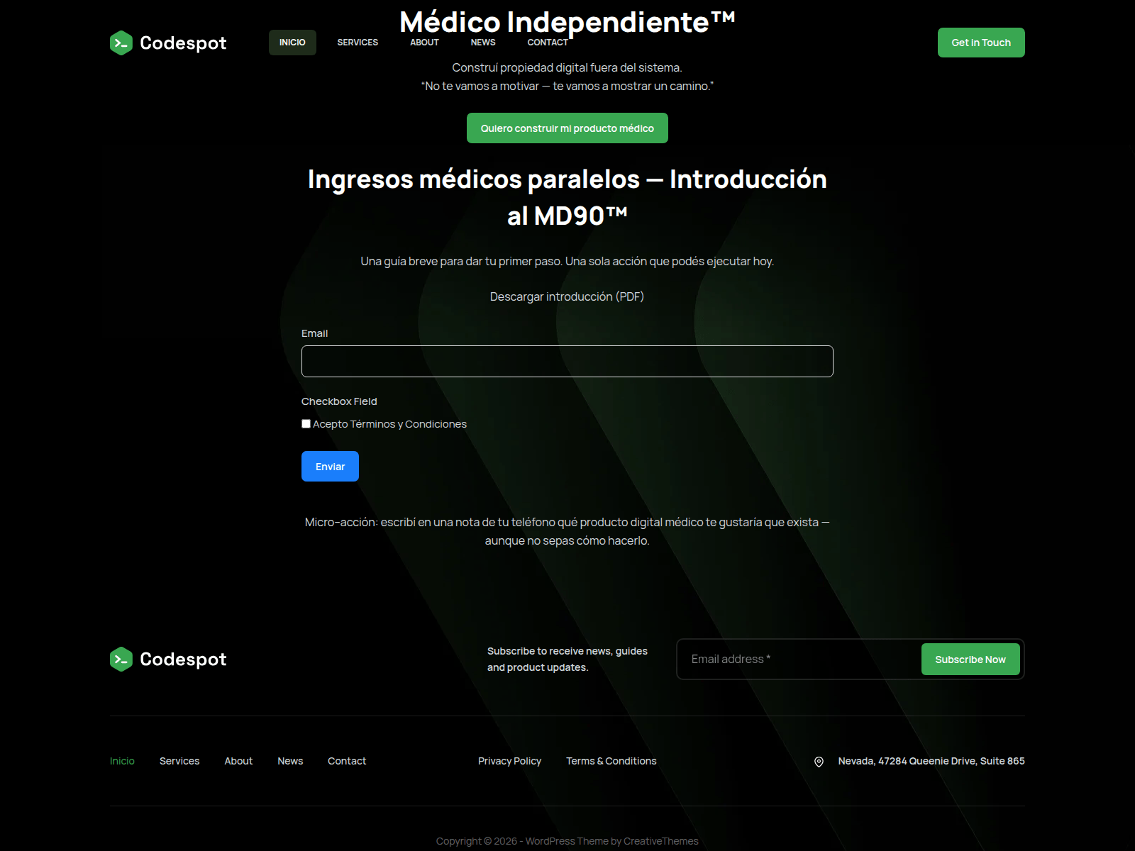 Screenshot of medicoindependiente.com