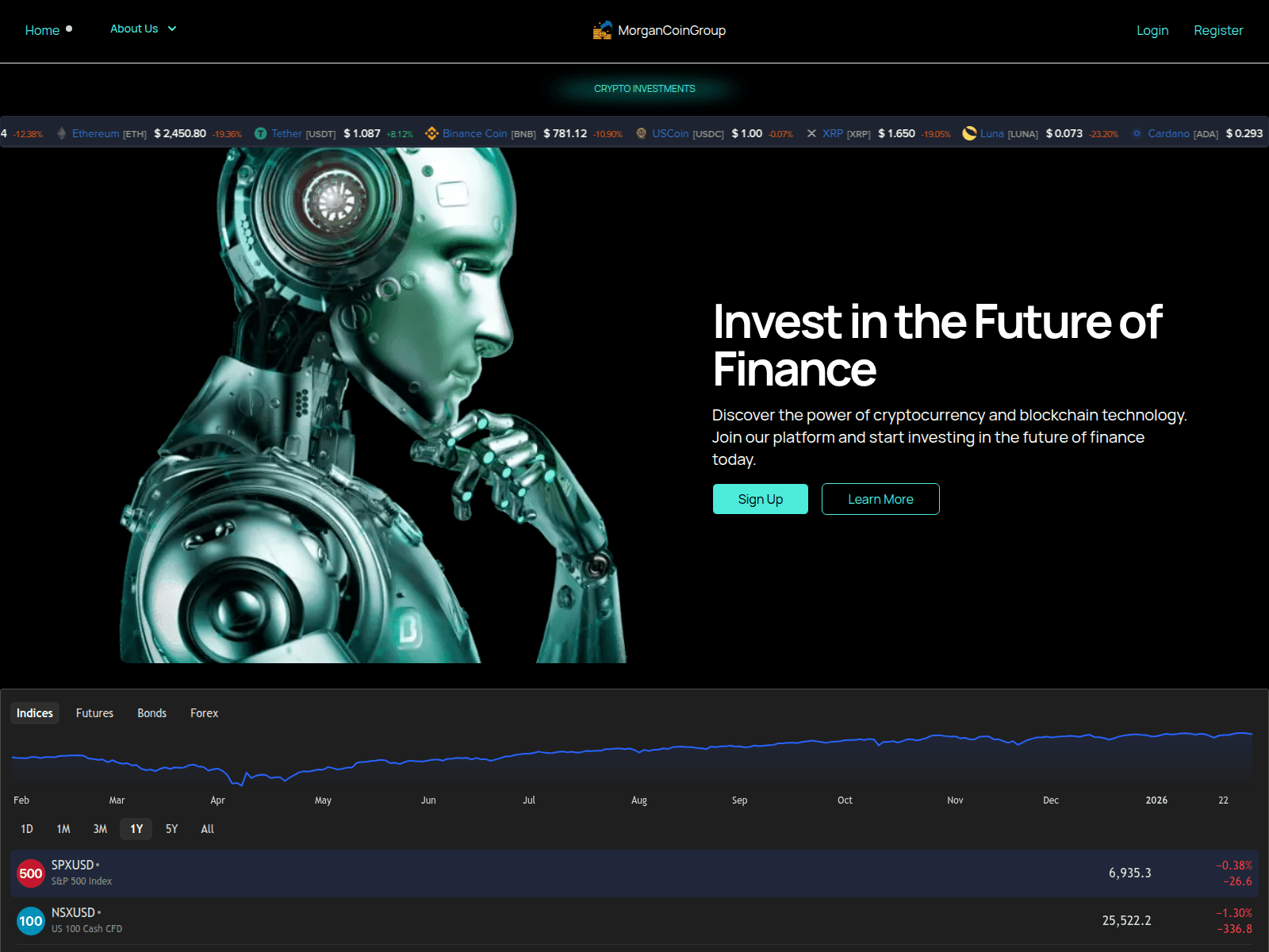Forensic screenshot of morgancoin.org
